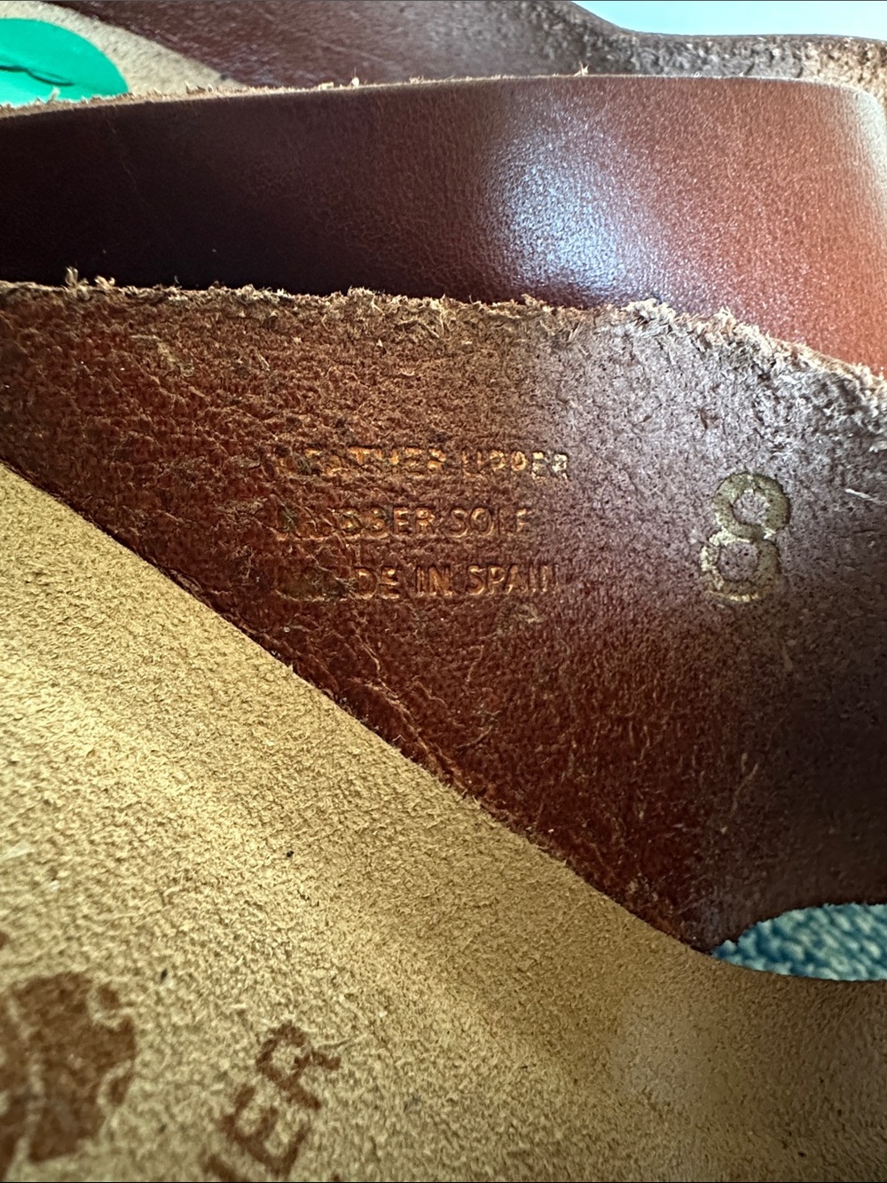 Yokono Women's Tan Leather Crisscross Mule Sandals - Picture 6 of 6
